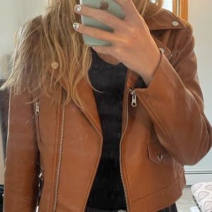 Love Tree Faux Leather Jacket